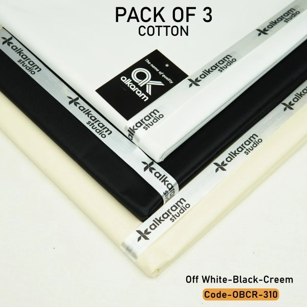 Special Al Karam Cotton | Pack Of 3 Bundle-OBCR-310
