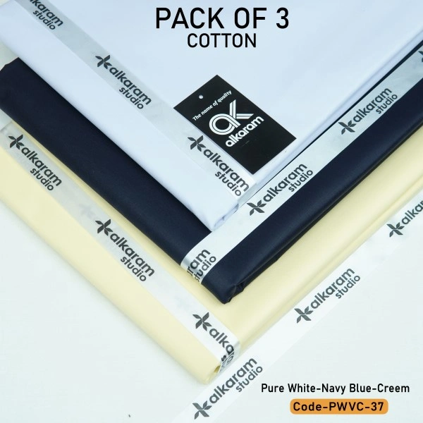 Special Al Karam Cotton | Pack Of 3 Bundle-PWVC-37