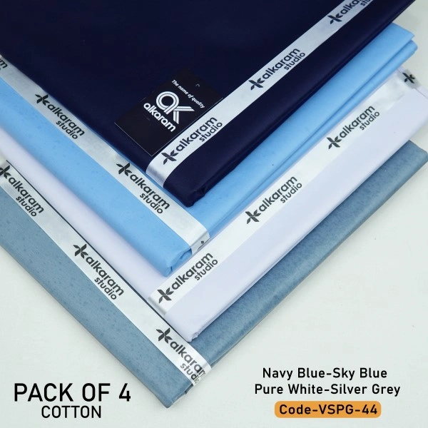 Special Al Karam Cotton | Pack Of 4 Bundle-VSPG-44