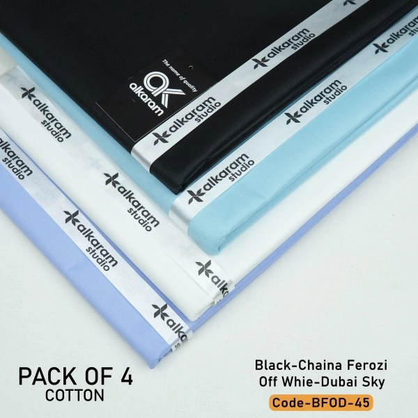 Special Al Karam Cotton | Pack Of 4 Bundle-BF0D-45