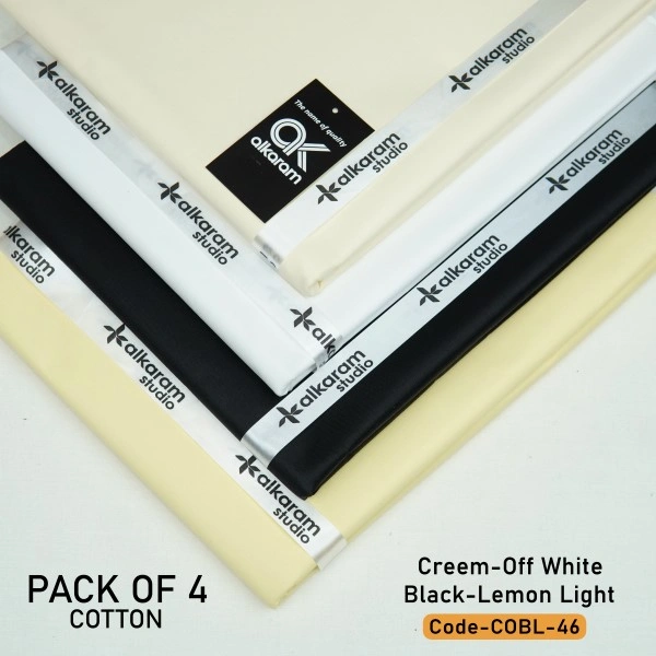 Special Al Karam Cotton | Pack Of 4 Bundle-COBL-46