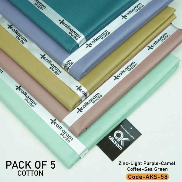 Special Al Karam Cotton | Pack Of 5 Bundle-AKS-58
